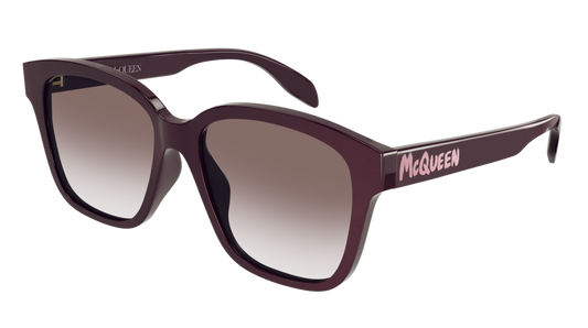 Alexander Mcqueen Sunglass Woman Burgundy Burgundy Brown