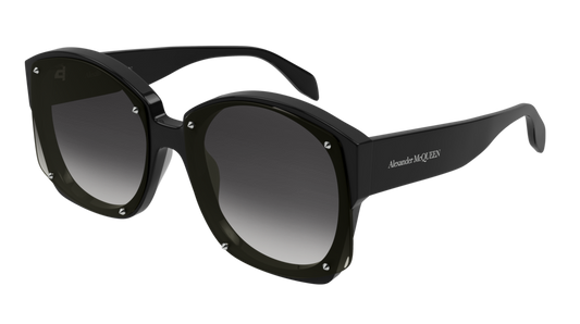 Alexander Mcqueen Sunglass Woman Black Black Grey