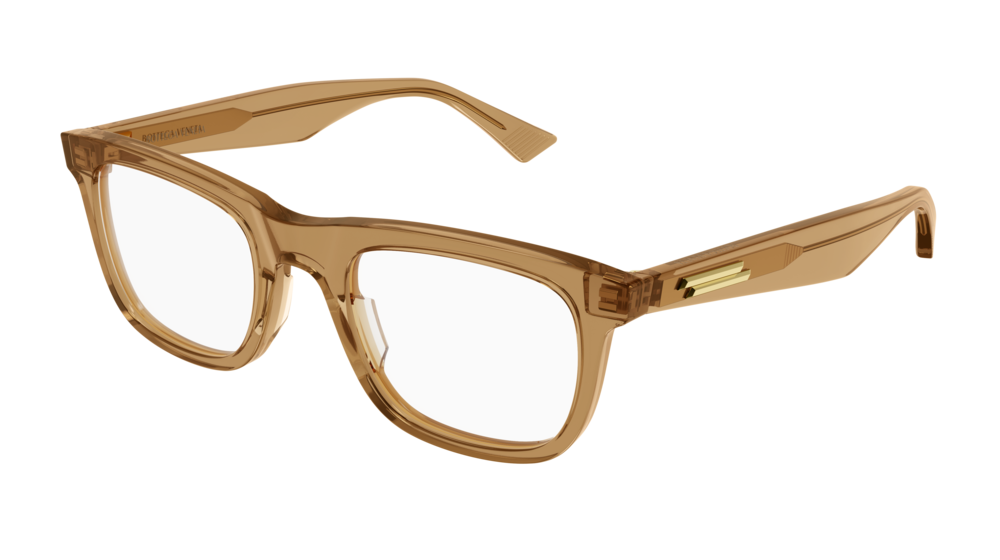 Bottega Veneta Optical Frame Man Beige Beige Transparent