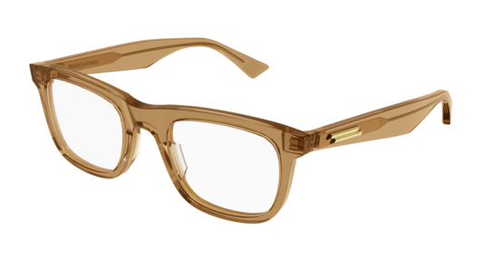 Bottega Veneta Optical Frame Man Beige Beige Transparent