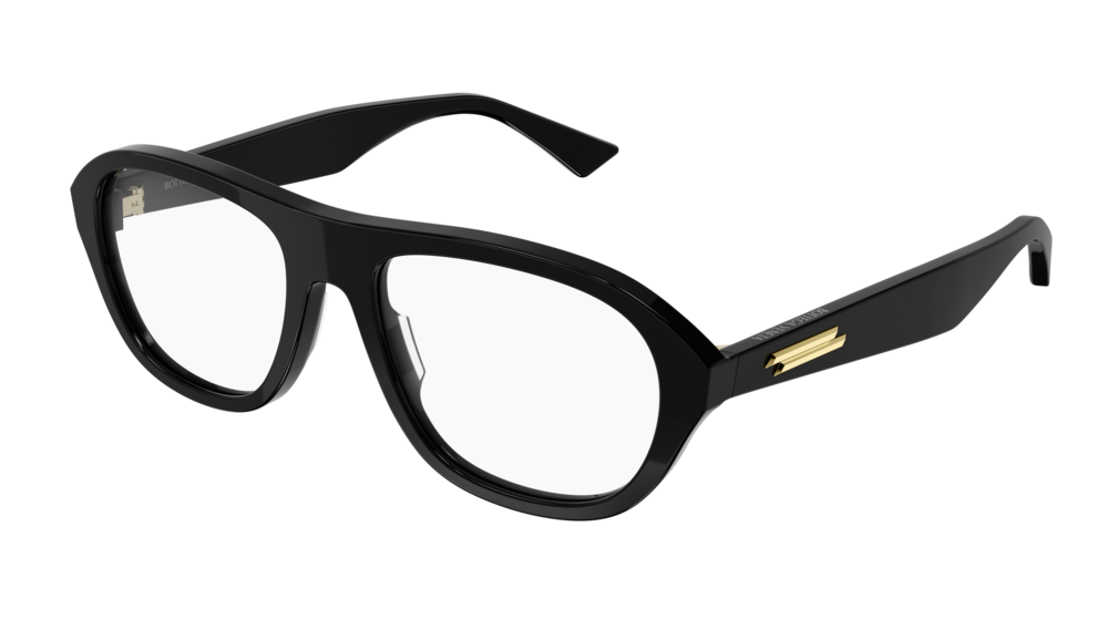 Bottega Veneta Optical Frame Man Black Black Transparent