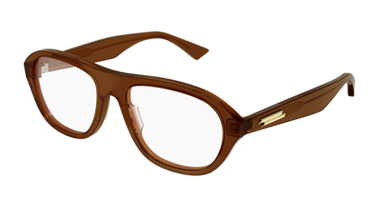 Bottega Veneta Optical Frame Man Brown Brown Transparent