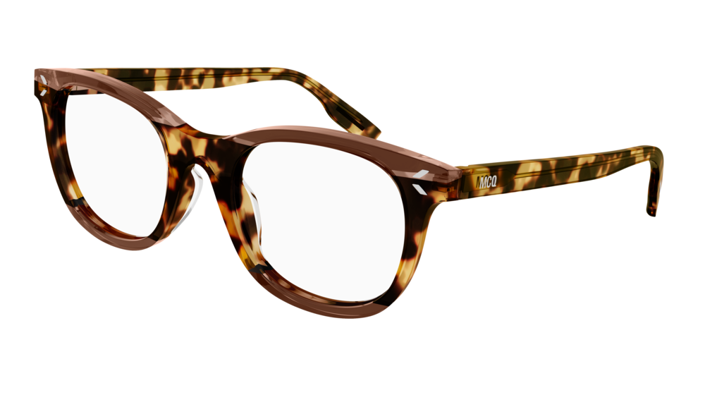 Mcq Optical Frame Unisex Havana Havana Transparent