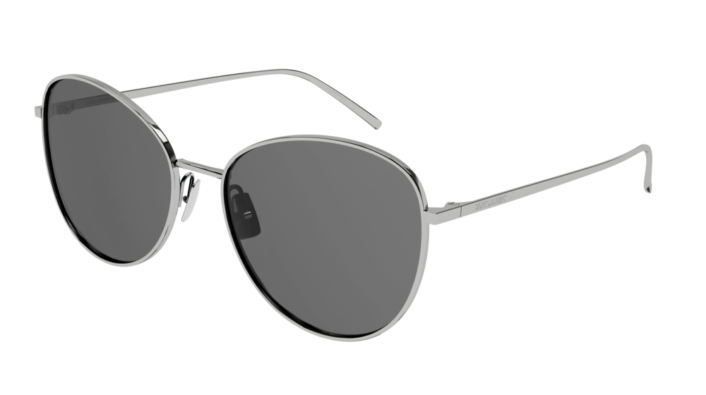 Saint Laurent Sunglass Woman Silver Silver Grey