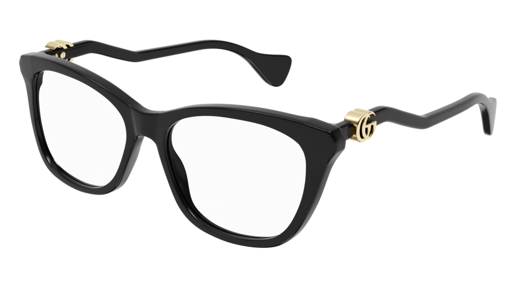 Gucci Optical Frame Woman Black Black Transparent