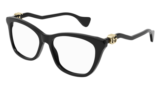 Gucci Optical Frame Woman Black Black Transparent