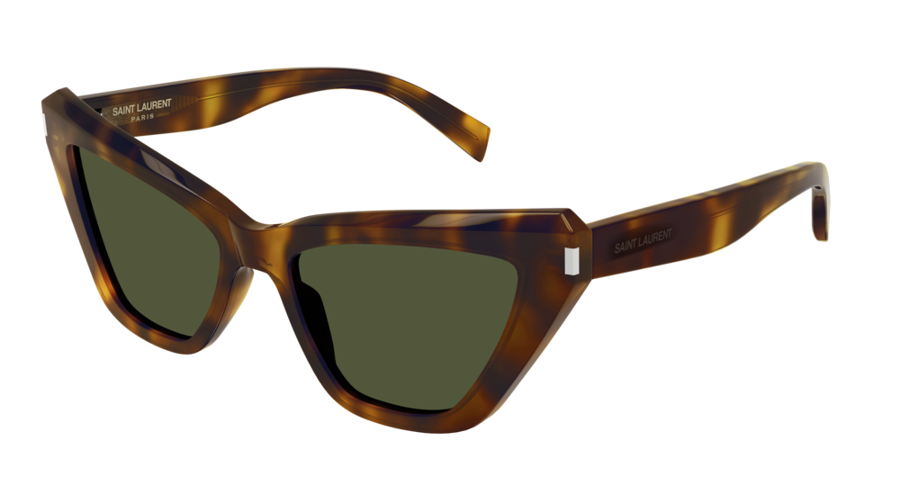 Saint Laurent Sunglass Woman Havana Havana Green