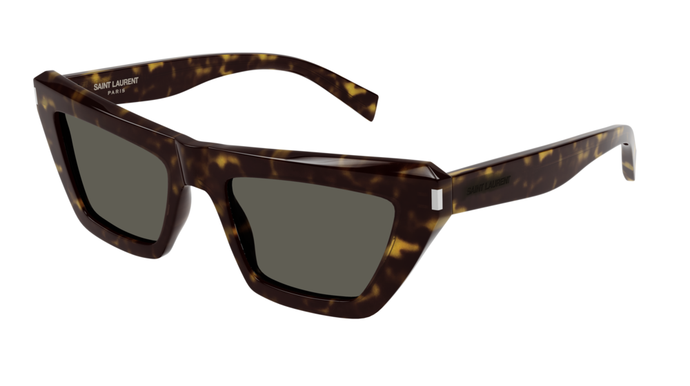 Saint Laurent Sunglass Woman Havana Havana Grey