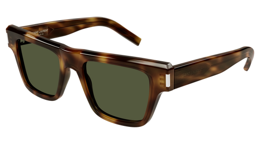 Saint Laurent Sunglass Man Havana Havana Green