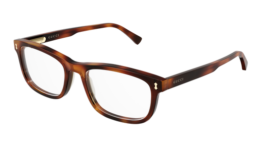 Gucci Optical Frame Man Havana Havana Transparent