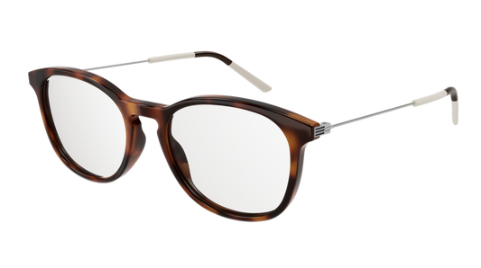 Gucci Optical Frame Man Havana Silver Transparent