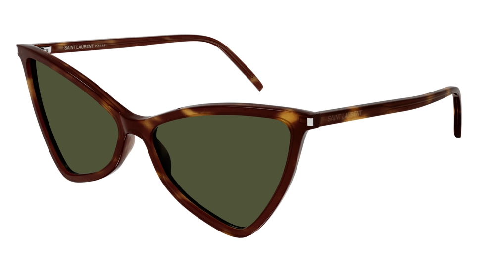 Saint Laurent Sunglass Woman Havana Havana Green