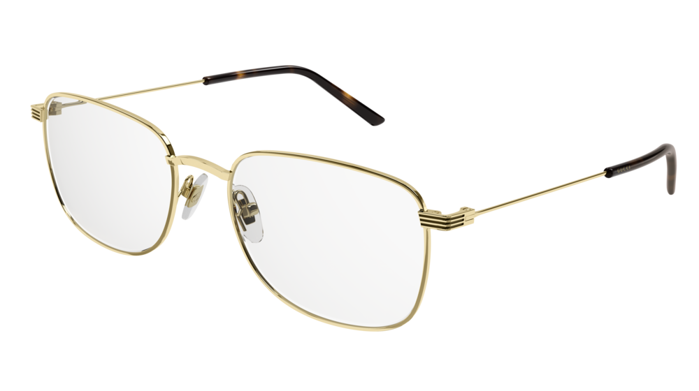 Gucci Optical Frame Man Gold Gold Transparent