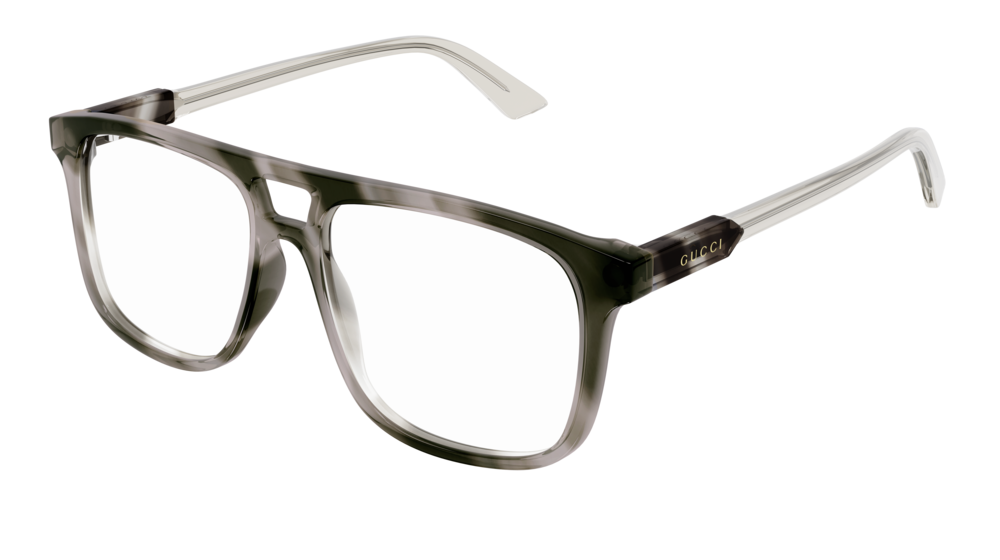 Gucci Optical Frame Man Havana Havana Transparent