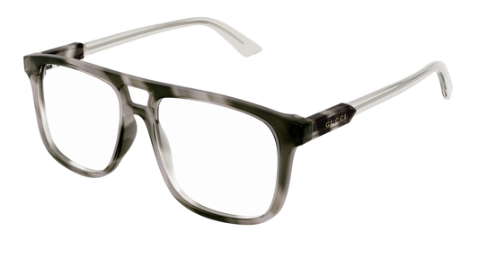 Gucci Optical Frame Man Havana Havana Transparent