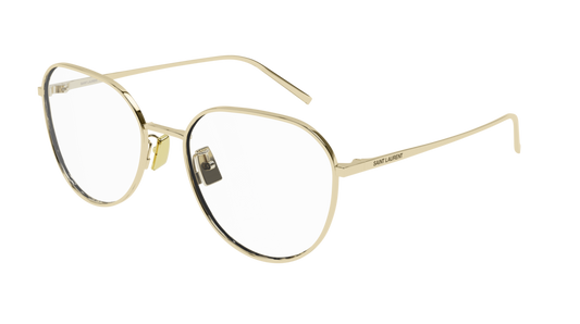 Saint Laurent Optical Frame Woman Gold Gold Transparent