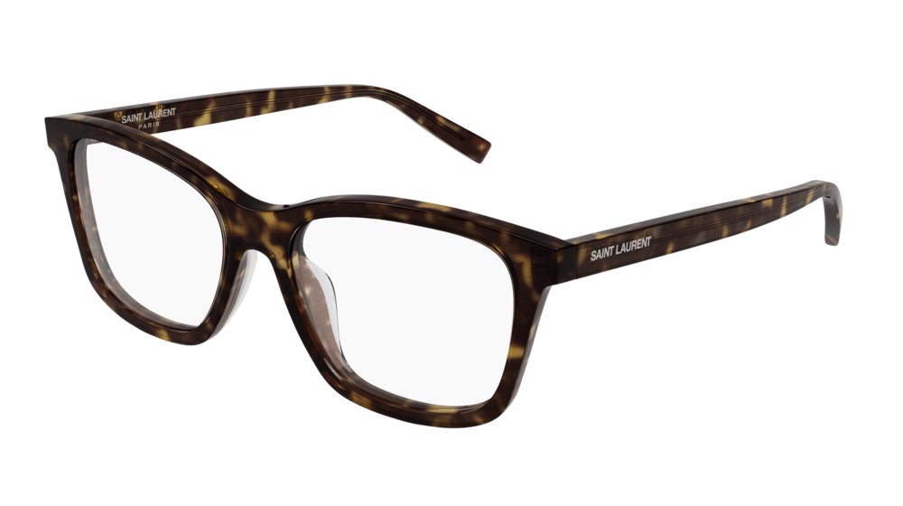 Saint Laurent Optical Frame Woman Havana Havana Transparent