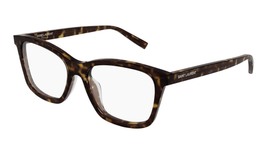 Saint Laurent Optical Frame Woman Havana Havana Transparent