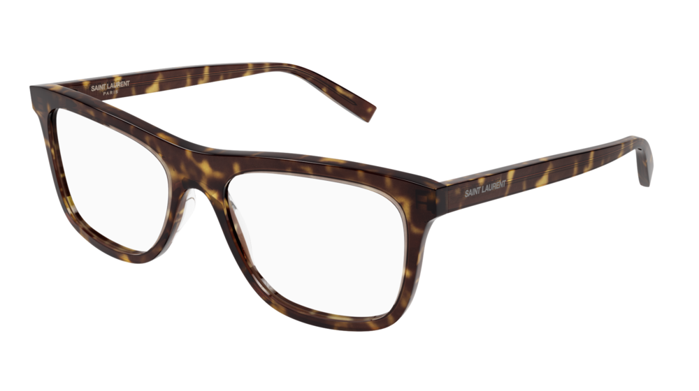 Saint Laurent Optical Frame Man Havana Havana Transparent