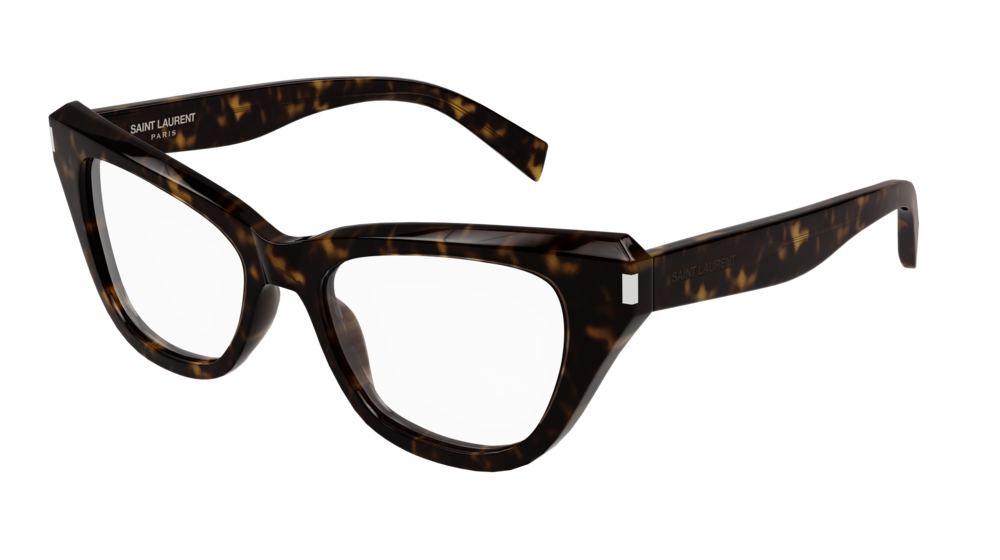 Saint Laurent Optical Frame Woman Havana Havana Transparent