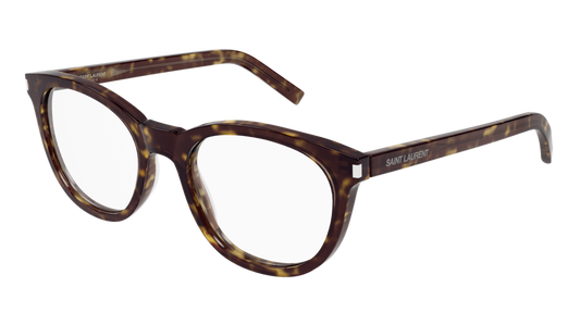 Saint Laurent Optical Frame Woman Havana Havana Transparent