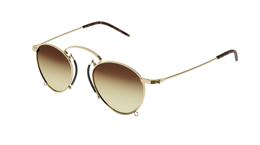 Gucci Sunglass Unisex Gold Gold Violet