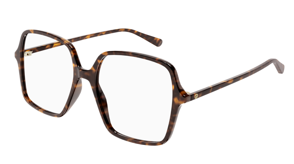 Gucci Optical Frame Woman Havana Havana Transparent