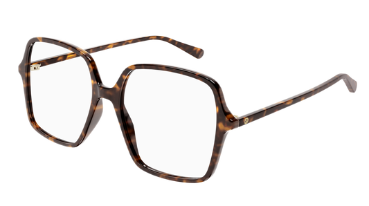 Gucci Optical Frame Woman Havana Havana Transparent