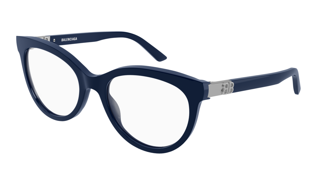 Balenciaga Optical Frame Woman Blue Blue Transparent