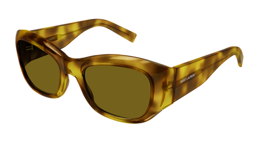 Saint Laurent Sunglass Woman Havana Havana Yellow