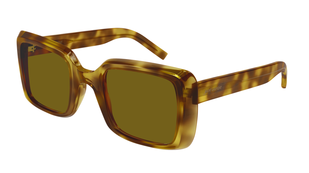 Saint Laurent Sunglass Woman Havana Havana Yellow