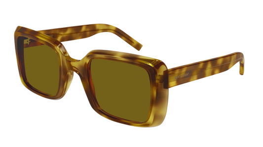 Saint Laurent Sunglass Woman Havana Havana Yellow