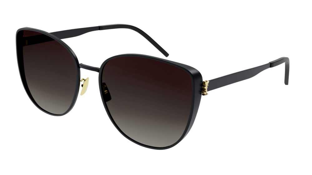 Saint Laurent Sunglass Woman Black Black Grey