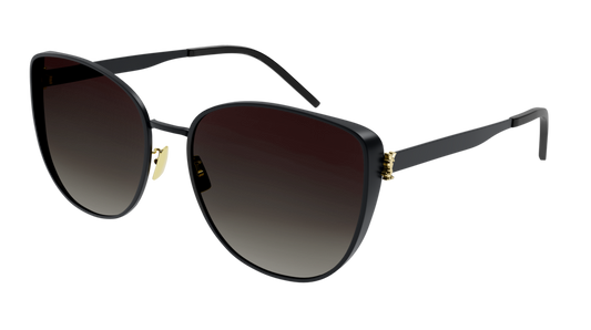 Saint Laurent Sunglass Woman Black Black Grey