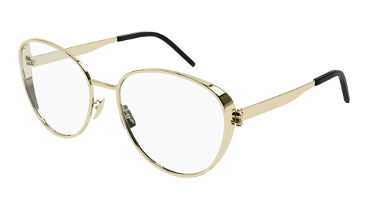 Saint Laurent Optical Frame Woman Gold Gold Transparent