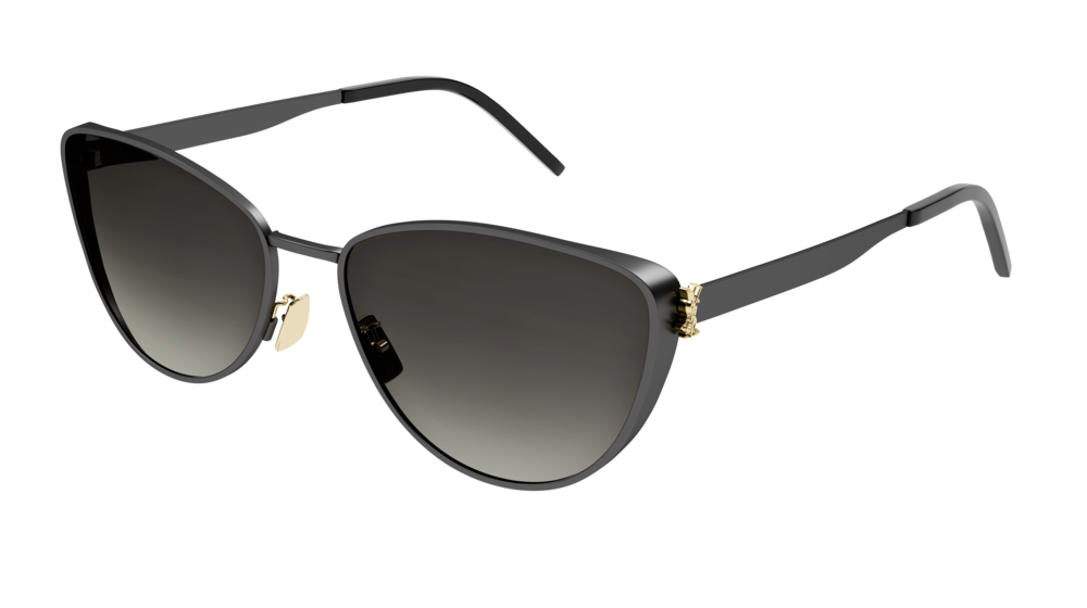 Saint Laurent Sunglass Woman Black Black Grey