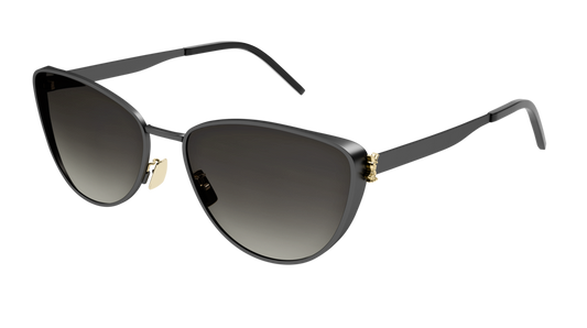 Saint Laurent Sunglass Woman Black Black Grey