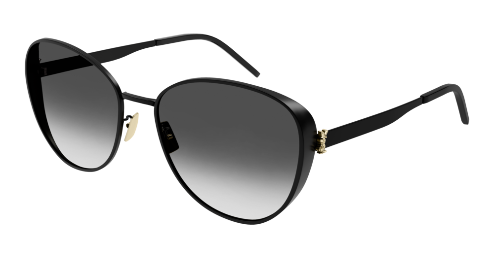 Saint Laurent Sunglass Woman Black Black Grey