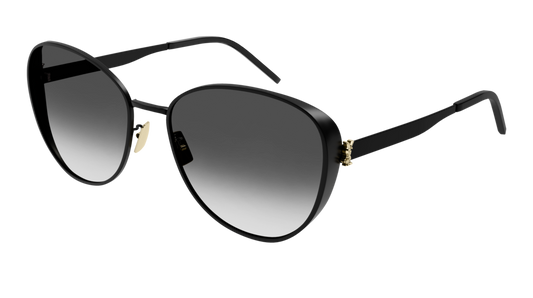 Saint Laurent Sunglass Woman Black Black Grey