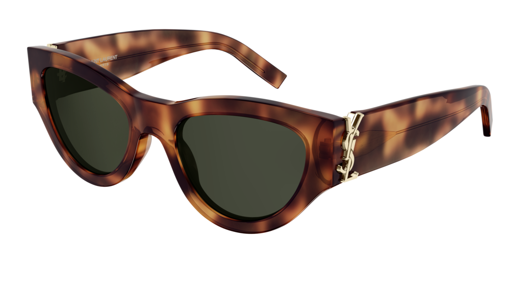 Saint Laurent Sunglass Woman Havana Havana Green