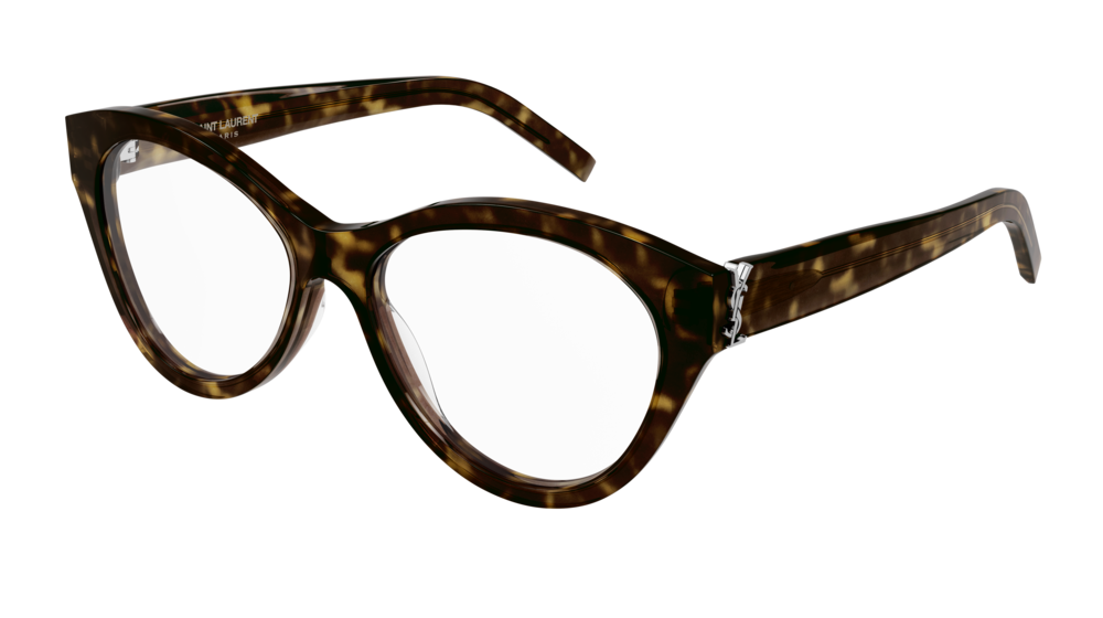 Saint Laurent Optical Frame Woman Havana Havana Transparent