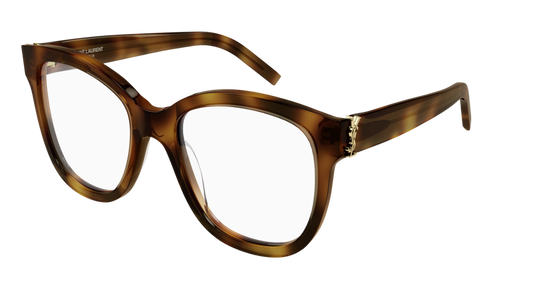 Saint Laurent Optical Frame Woman Havana Havana Transparent