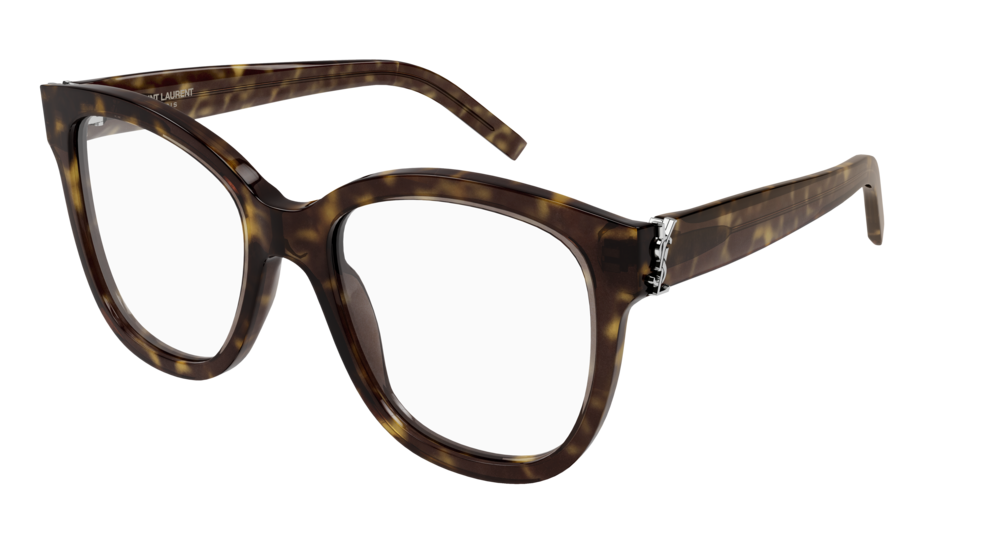 Saint Laurent Optical Frame Woman Havana Havana Transparent