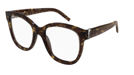 Saint Laurent Optical Frame Woman Havana Havana Transparent