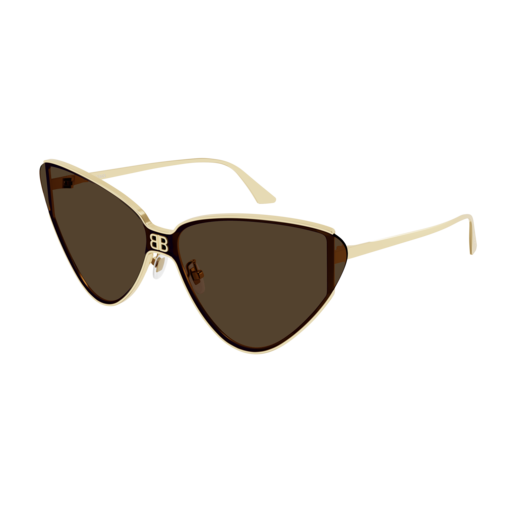 Balenciaga Sunglass Woman Gold Gold Brown