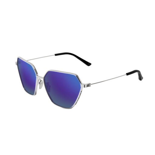 Balenciaga Sunglass Woman Ruthenium Ruthenium Violet