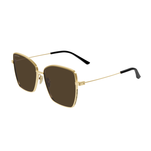 Balenciaga Sunglass Woman Gold Gold Brown