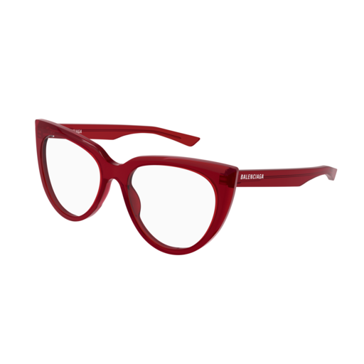 Balenciaga Optical Frame Woman Red Red Transparent