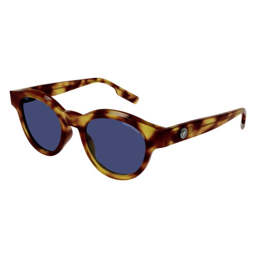 Montblanc Sunglass Man Havana Havana Blue