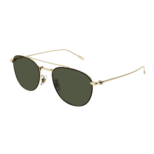 Montblanc Sunglass Man Gold Gold Green